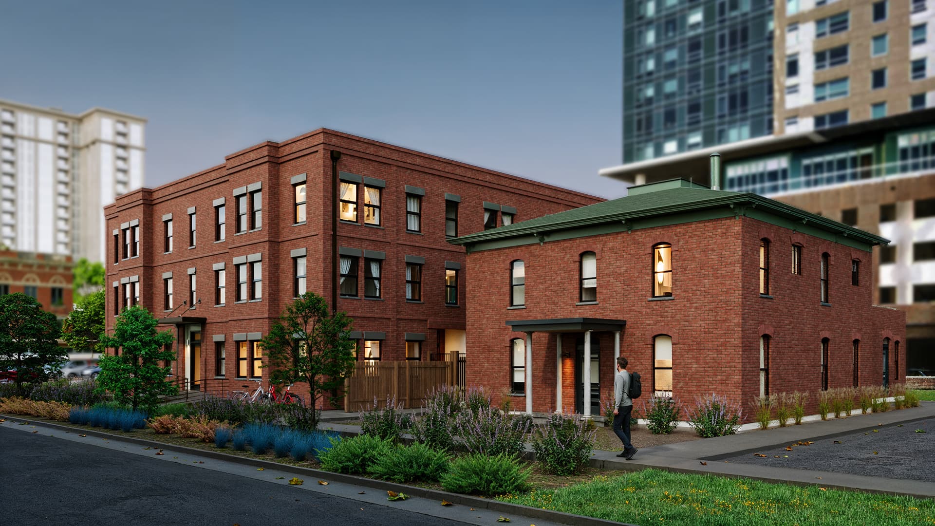 Glenarm Residences exterior, both 2105 and 2115 Glenarm Place